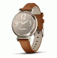 Lily 2 Classic - Cream Gold with Tan Leather Band - 010-02839-02 - Garmin